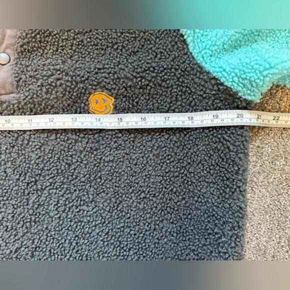 Dutch Bros Sherpa Fleece Colorblock 1/4 Snap Gorpcore Camp Coffee Size Small - Picture 7 of 9